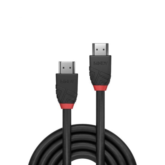 Lindy High Speed HDMI Cable, Black Line