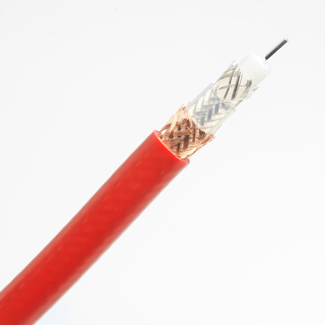 11mm Triax Red Solid Conductor LSOH Per Metre