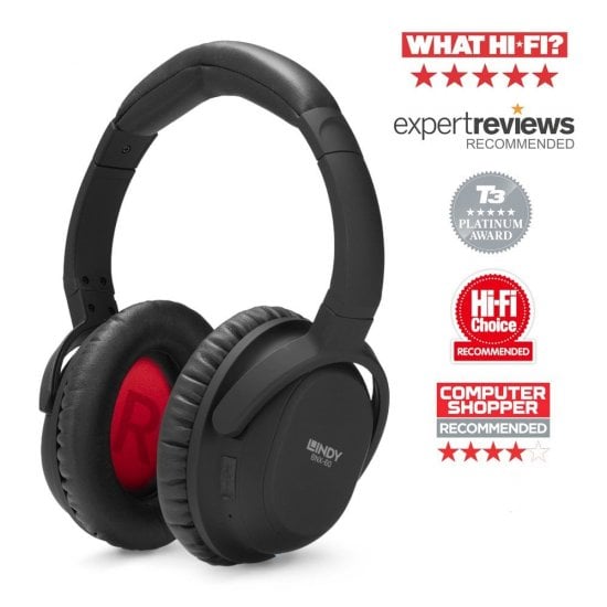 Lindy BNX-60 Wireless Active Noise Cancelling Headphones